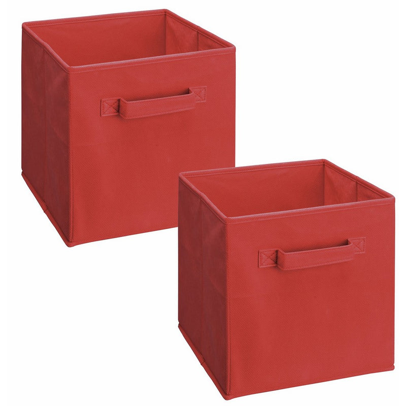 ClosetMaid 18656 Cubeicals Fabric Drawer, Red, 2-Pack