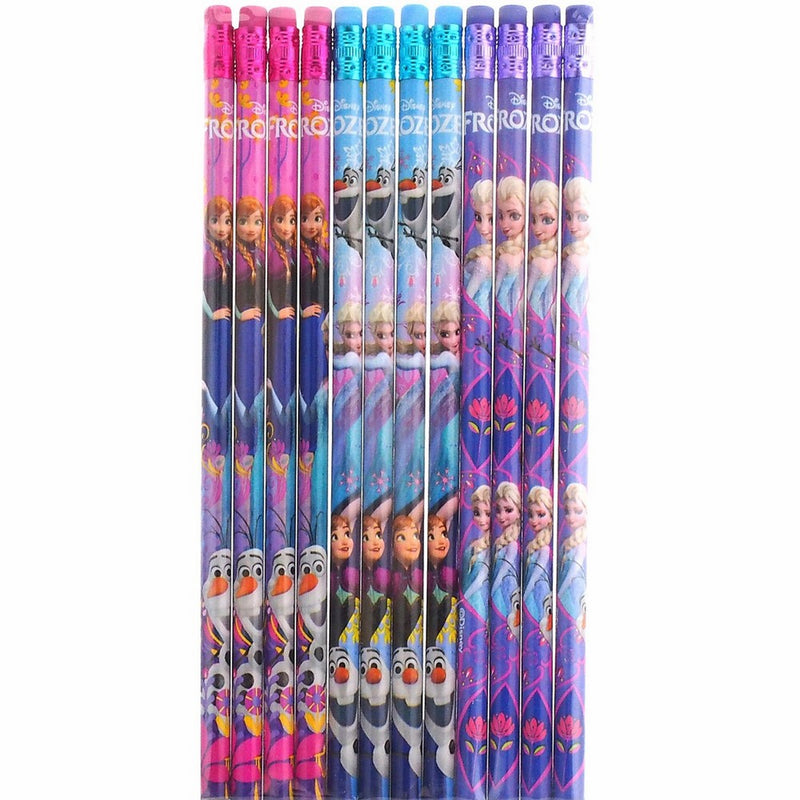 Disney Frozen Nice Design Colorful 12 Wood Pencils Pack