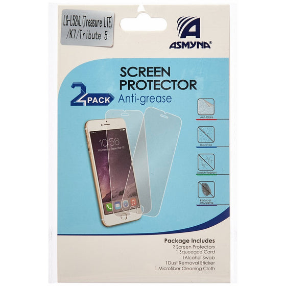 Asmyna Screen Protector for LG K7 LG Tribute 5 - Retail Packaging - Clear