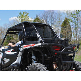 SuperATV Heavy Duty Dark Tint Rear Windshield for Polaris RZR XP 1000/Turbo/1000 4/Turbo 4 - Easy to Install!