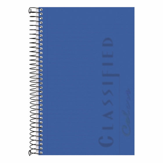 TOPS 73506 Color Notebook, Blue Cover, 8 1/2 x 5 1/2, White, 100 Sheets