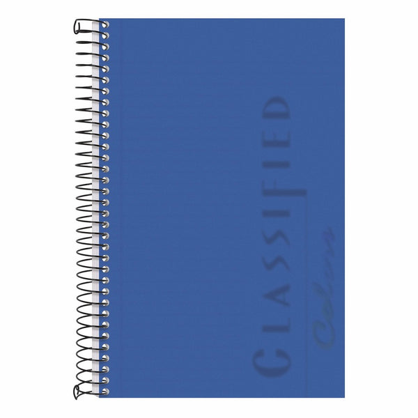 TOPS 73506 Color Notebook, Blue Cover, 8 1/2 x 5 1/2, White, 100 Sheets