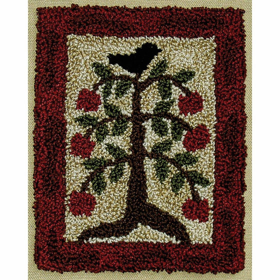 Rachel's Of Greenfield Apple Tree Punch Needle Kit, 3 by 4-Inch