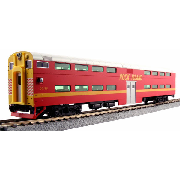 Kato USA Model Train Products Pullman Rock Island #CC116 Bi-Level 4-Window Cab Coach