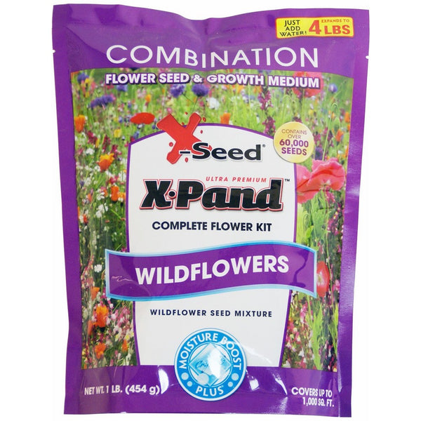 X-Seed X-Pand Ultra Wildflower Combination Seed Mix, 1-Pound