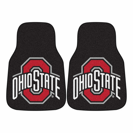 Fanmats NCAA Ohio State University Buckeyes Nylon Face Carpet Car Mat