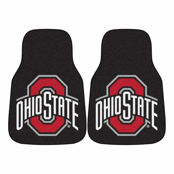 Fanmats NCAA Ohio State University Buckeyes Nylon Face Carpet Car Mat