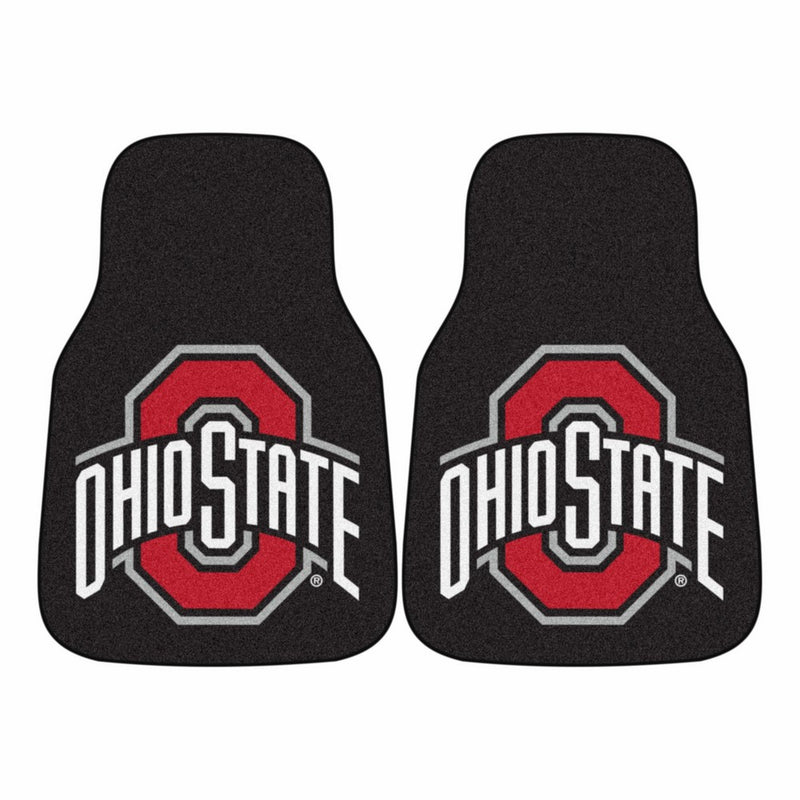 Fanmats NCAA Ohio State University Buckeyes Nylon Face Carpet Car Mat