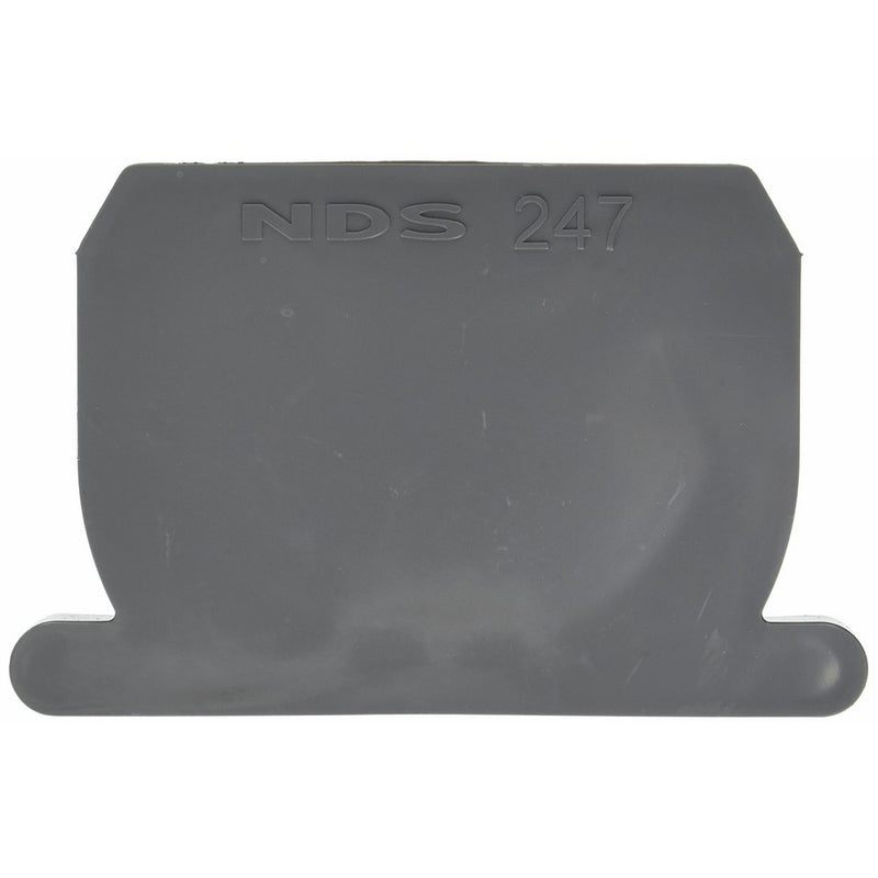NDS 247G Spee-D Channel End Cap, 4-Inch, Grey