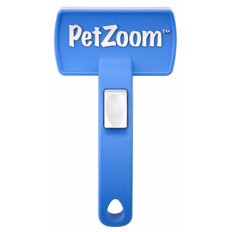 PetZoom Self Cleaning Grooming Brush with Bonus Pet Trimmer