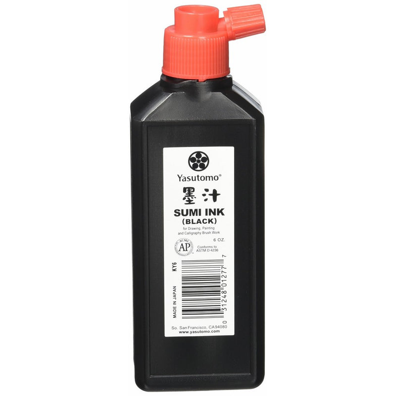 Yasutomo KY6 Sumi Ink, 6 oz, Black