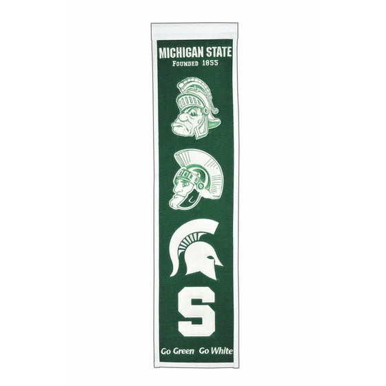 NCAA Michigan State Spartans Heritage Banner