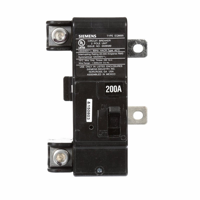 Siemens MBK200A 200-Amp Main Circuit Breaker for Use in Ultimate Type Load Centers