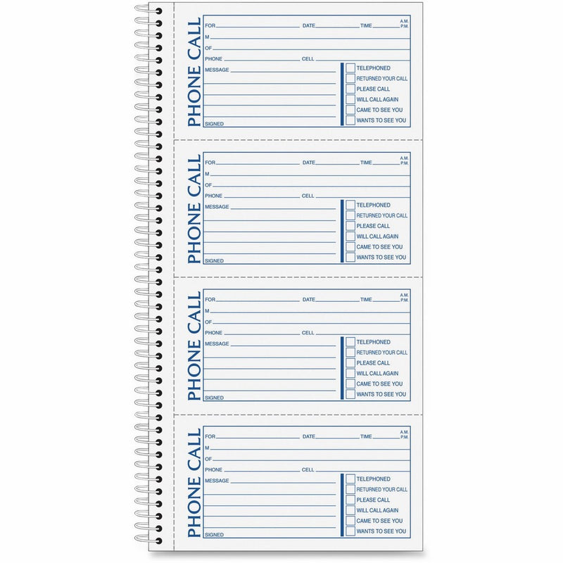 ABFSC1164D - Adams business forms Adams Spiral Bound Phone Message Books