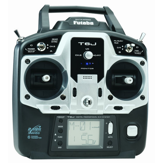 Futaba 6J 6-Channel S-FHSS 2.4GHz Radio Transmitter with R2006GS Receiver