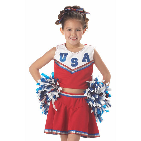 California Costumes Patriotic Cheerleader Child Costume, Small