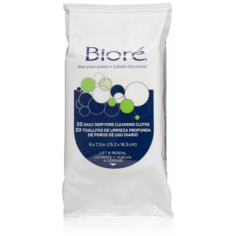 Bioré Daily Deep Pore Cleansing Cloths, 60 Count