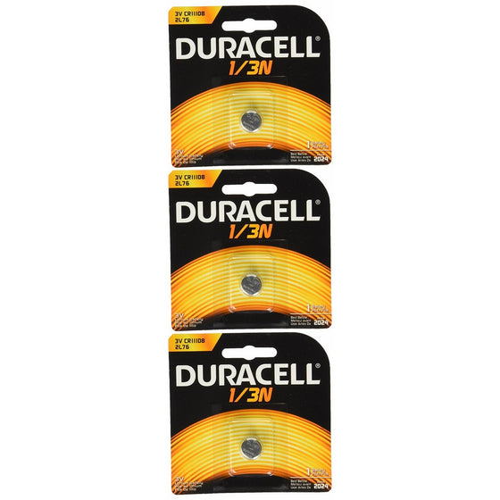 Duracell DL1/3N CR1/3N 3V Lithium Battery 3 Pack