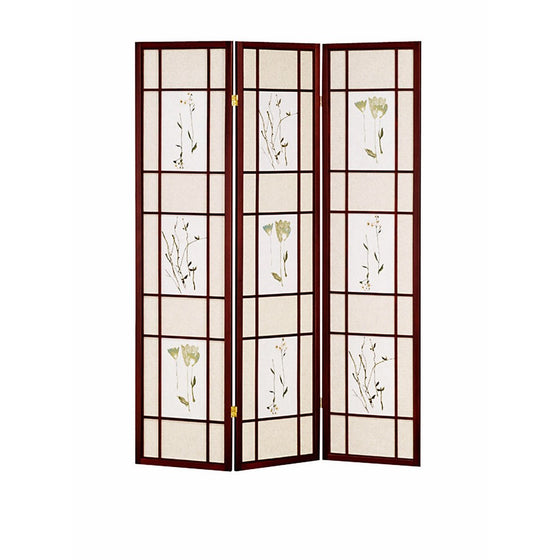 ORE Furniture International 3-Panel Shoji Screen, Cherry