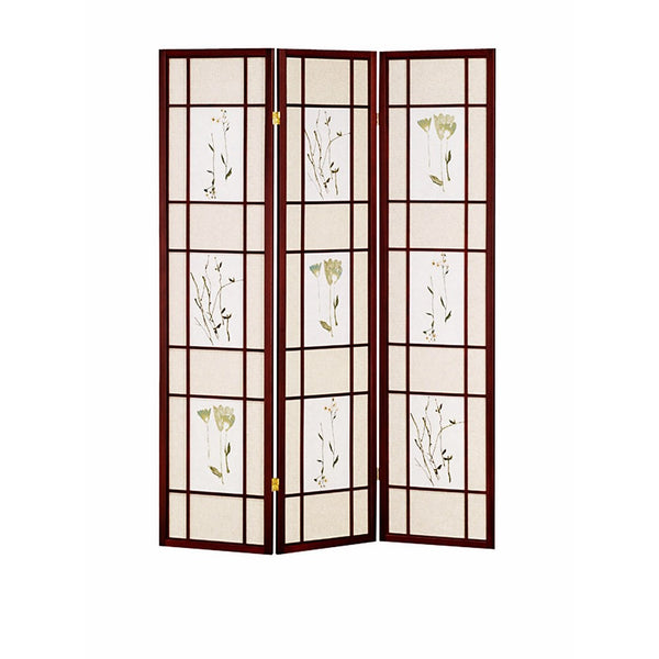 ORE Furniture International 3-Panel Shoji Screen, Cherry