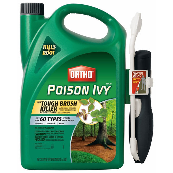 Ortho MAX Poison Ivy & Tough Brush Killer Ready-To-Use with Comfort Wand, 1.33-Gallon