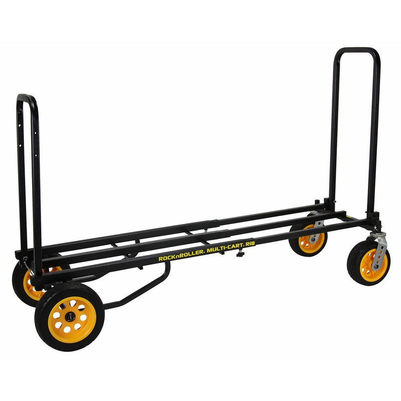 Rock-N-Roller R18RT (Ground Glider Mega) 8-in-1 Folding Multicart / Hand Truck / Dolly / Platform Cart / 42" to 60" Telescoping Frame Load Capacity 700 lbs.