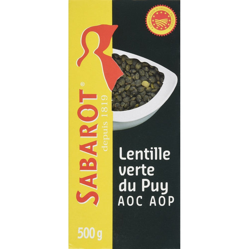 Sabarot French Green Lentils from Le Puy - 500g - 16.6 oz