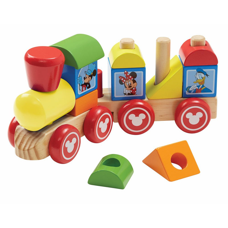 Melissa & Doug Disney Mickey Mouse and Friends Wooden Stacking Train (14 pcs)