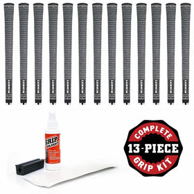 Lamkin Crossline Cord 0.580 Grip Kit with Tape, Solvent and Vise Clamp (13-Piece), Standard