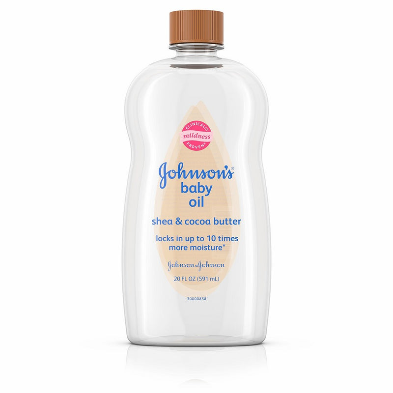 Johnson's Baby Oil With Shea & Cocoa Butter, 20 Fl. Oz