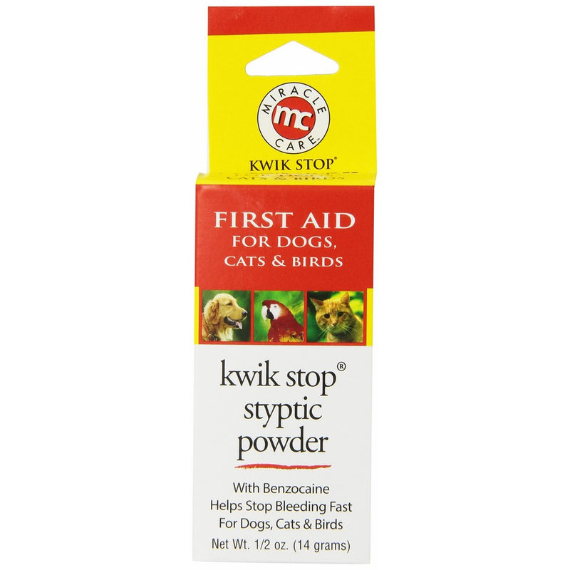 Miracle Care Kwik Stop Styptic Powder, 0.5 Oz