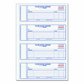 Rediform Carbonless Purchase Order Book, Numbered, 2.75 x 7 Inches, 400 Duplicate Sets (1L176)
