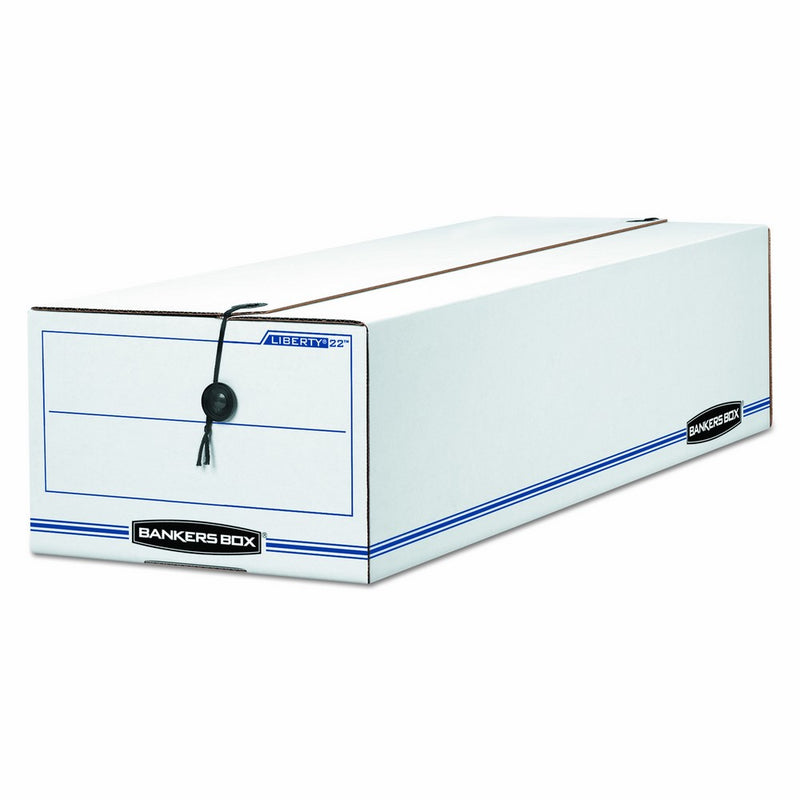 Bankers Box Liberty Check and Form Boxes, Records Forms, 7" x 8.75" x 23.75", 12 Pack (00018)