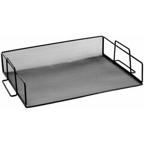 Design Ideas Mesh Letter Tray, Black