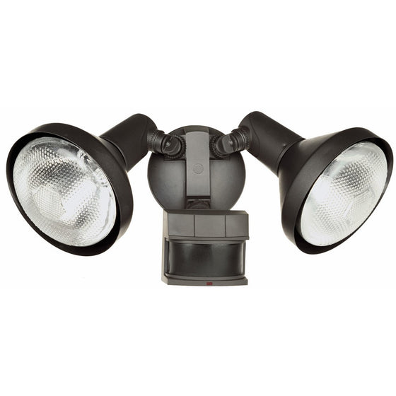 Heath Zenith HZ-5318-BZ Motion-Sensing Shielded Wide-Angle Twin Security Light, Bronze