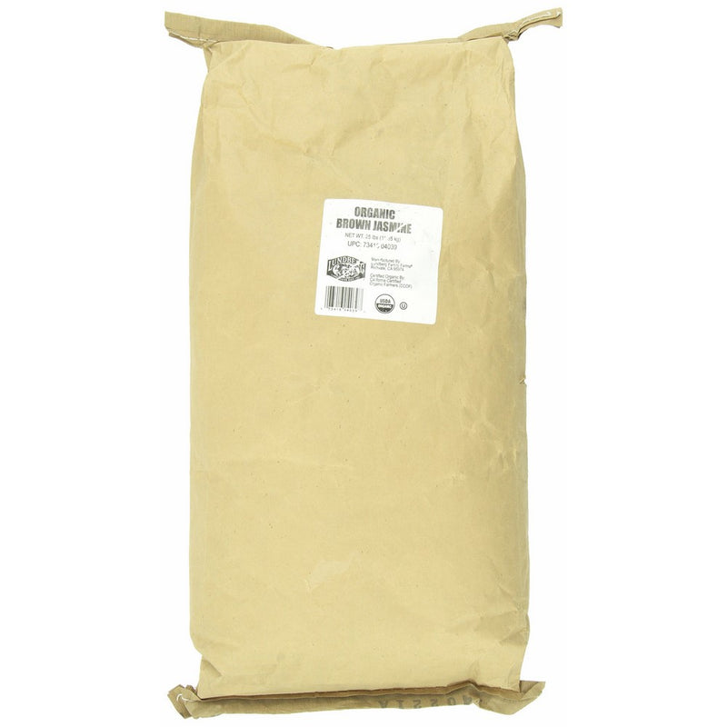 Lundberg Family Farms Organic California Brown Jasmine Rice, 25-Pound