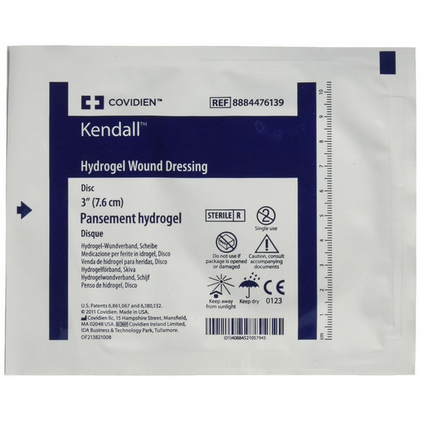 Kendall/Covidien Kendall Aquaflo Hydrogel Wound Dressing Disk, 3 Inch, 5 Count