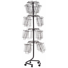 Safco Products 4128CH Wire Brochure Display Rack, Charcoal
