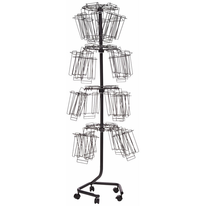 Safco Products 4128CH Wire Brochure Display Rack, Charcoal