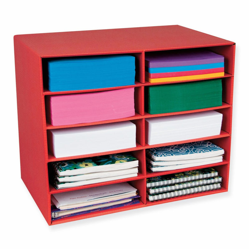 Classroom Keepers 10-Shelf Organizer, Red (001314)