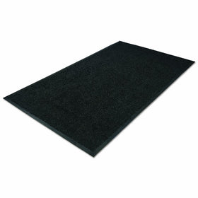 Guardian Platinum Series Indoor Wiper Floor Mat, Rubber with Nylon Carpet, 4'x6', Black