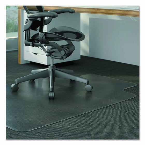 Universal Alera ALEMAT4553CLPL Studded Chair Mat for Low Pile Carpet, 45 x 53, Clear