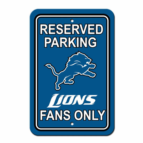 Fremont Die NFL Detroit Lions Plastic Parking Sign