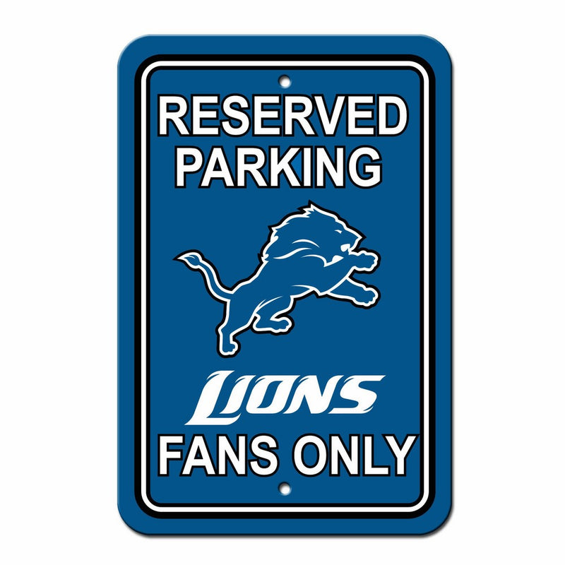 Fremont Die NFL Detroit Lions Plastic Parking Sign