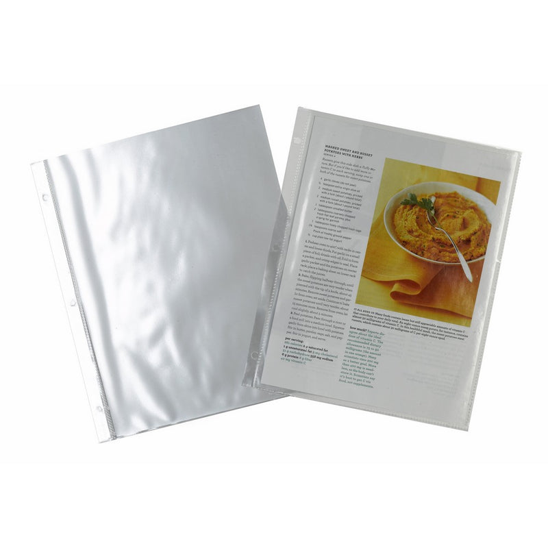 Meadowsweet Kitchens Plastic Full Page Recipe Protectors for 3 ring binders