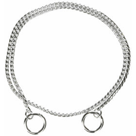 Guardian Gear X-Fine Chrome Snake-Chain Dog Collar, 22"