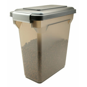 IRIS Premium Airtight Pet Food Storage Container, 12.5-Pounds,Smoke