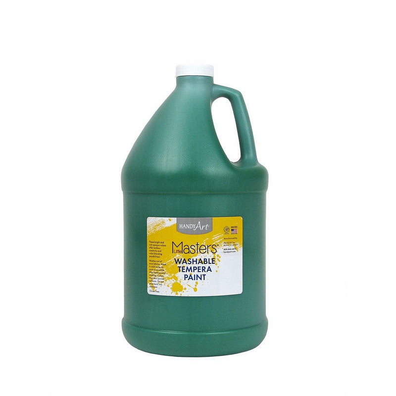 Handy Art Little Masters Washable Tempera Paint Gallon, Green