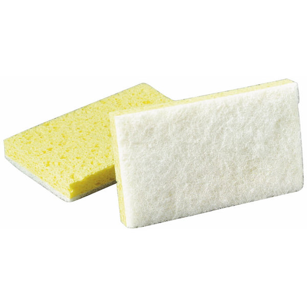 Scotch-Brite 63 Light Duty Scrub Sponge, 6-3/32" Length x 3-19/32" Width x 11/16" Thick (Case of 20)