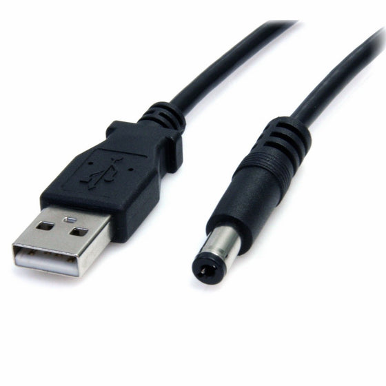 StarTech.com 2m USB to Type M Barrel Cable - USB to 5.5mm 5V DC Cable - USB to Barrel Jack 5V DC Plug (USB2TYPEM2M)